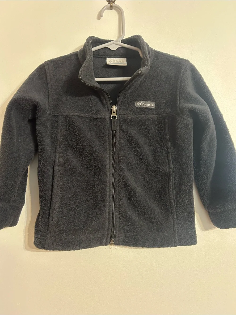 Columbia Black Kids Full-Zip Fleece Jacket